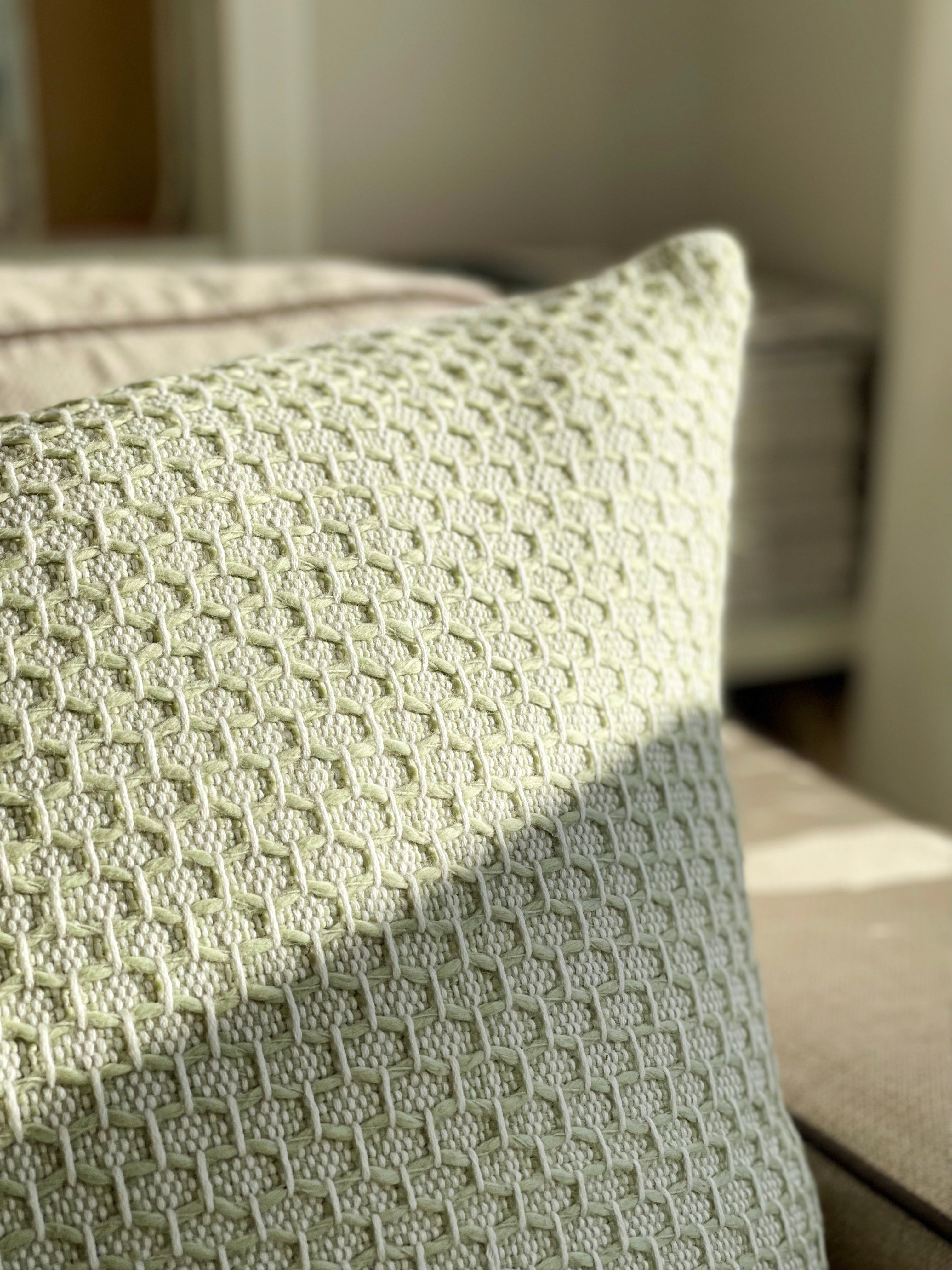 Large Diamond Pillowcase - Sage Green